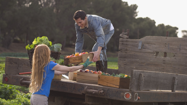 Getting produce delivered