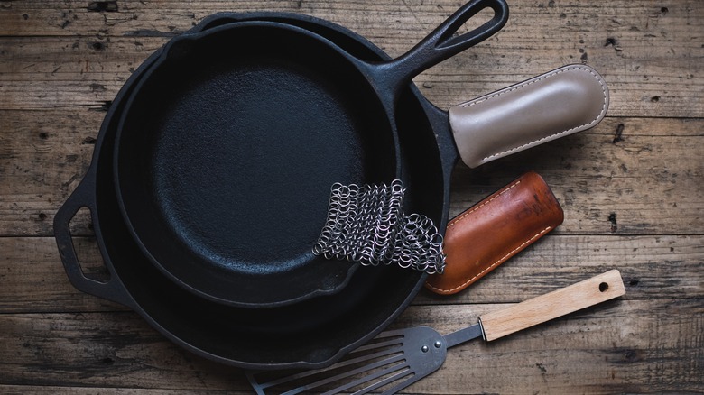 Lodge cast-iron skillets