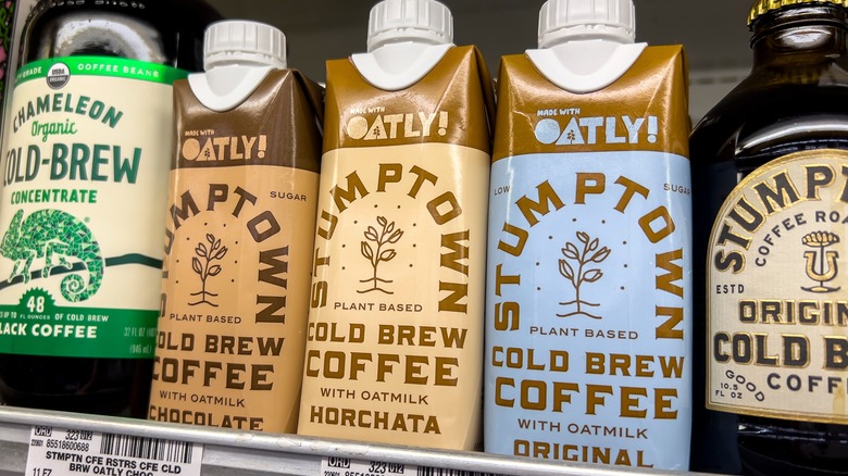 Stumptown cold brew with oatmilk