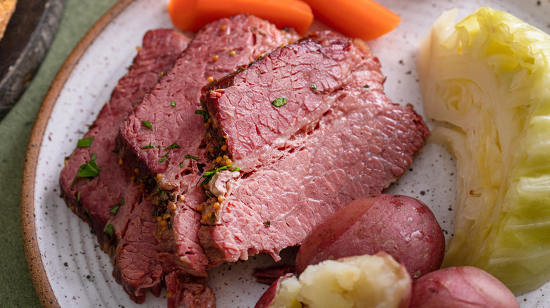 boiled corned beef dinner