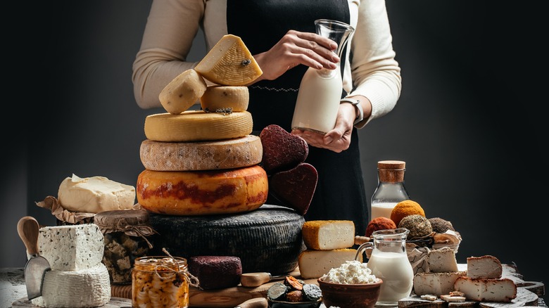 Handmade artisanal cheeses 