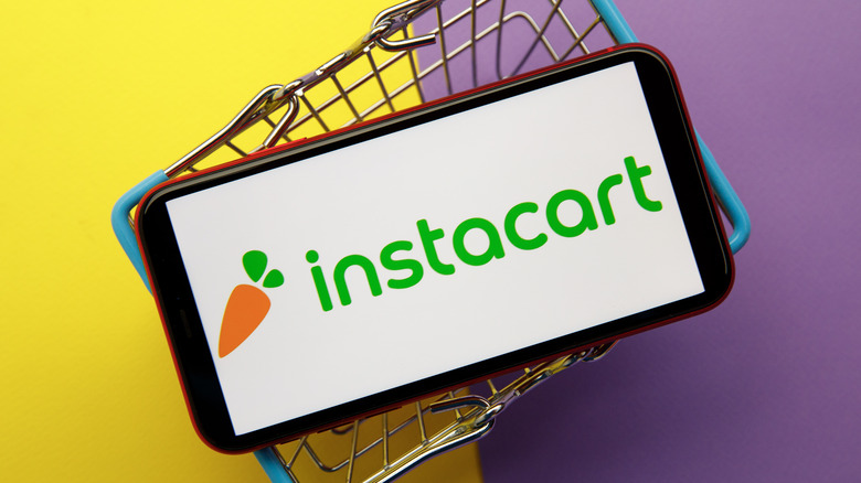 Instacart logo in grocery basket