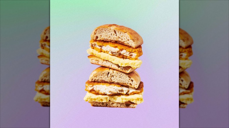 Chicken, Maple Butter and Egg Sandwich