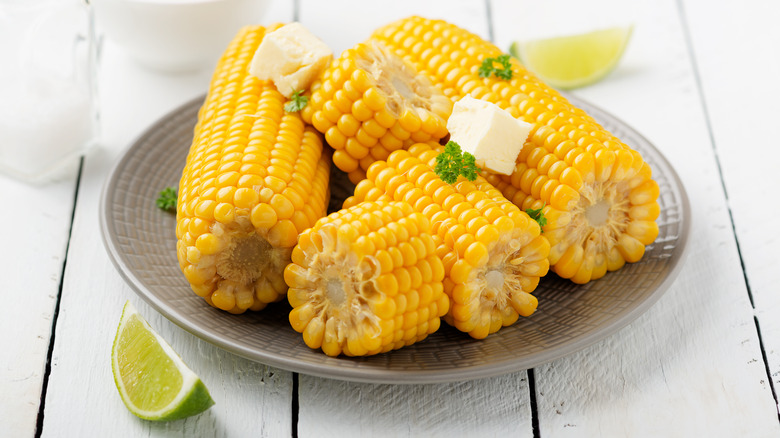 corn on the cob with butter