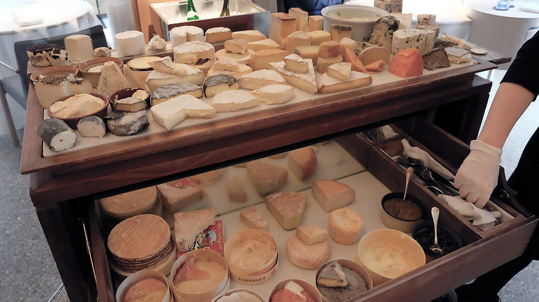 Cheese trolley at Steirereck Vienna 