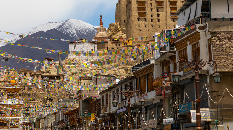 haat bazar in Leh in India