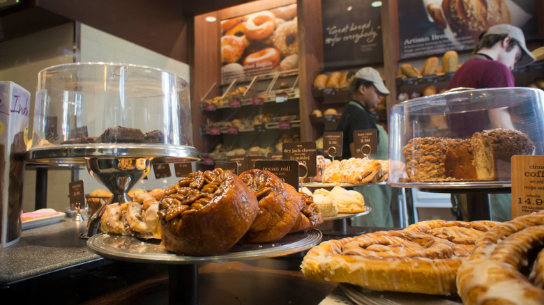 The bakery counter of a Panera Bread