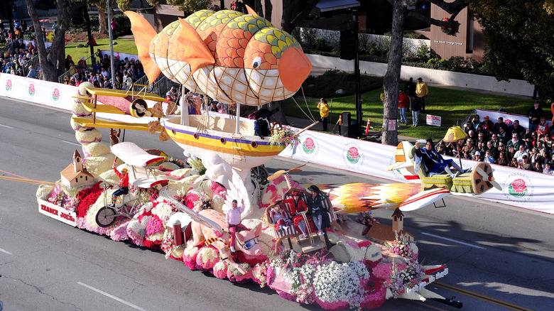 float in Trader Joe's parade