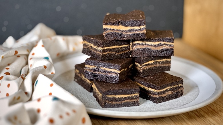 TikTok frozen brownie stack