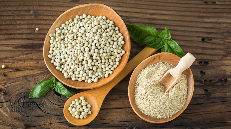 white pepper displayed in bowl