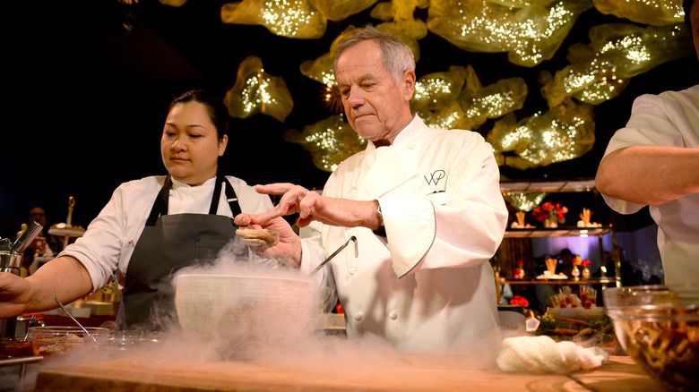 Wolfgang Puck cooks at the Governor's Ball