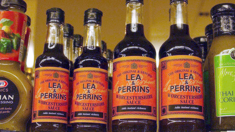 Bottles of Lea & Perrins 