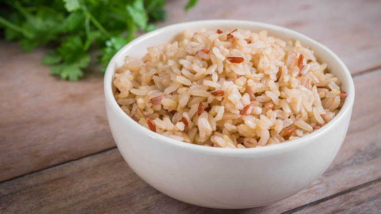 Bowl of brown rice