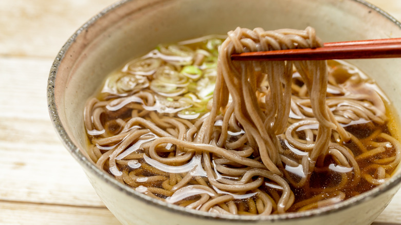 Bowl of soba noodles