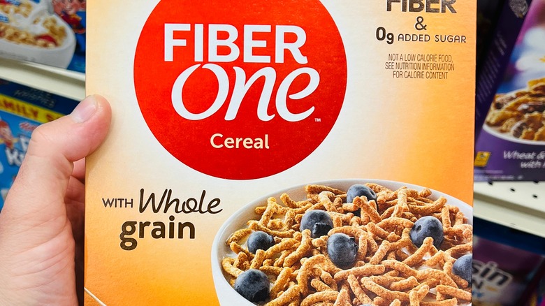 Fiber One cereal box