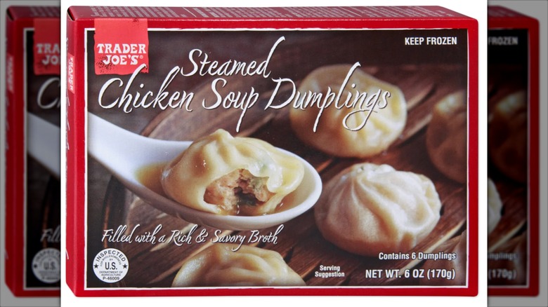 Box Of Trader Joe's Steamed Chicken Soup Dumplings