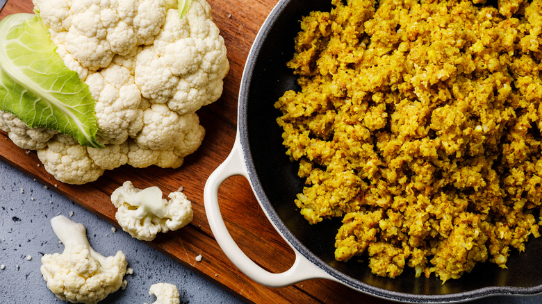 cauliflower rice pilaf