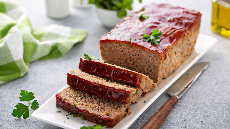 meatloaf on a plate