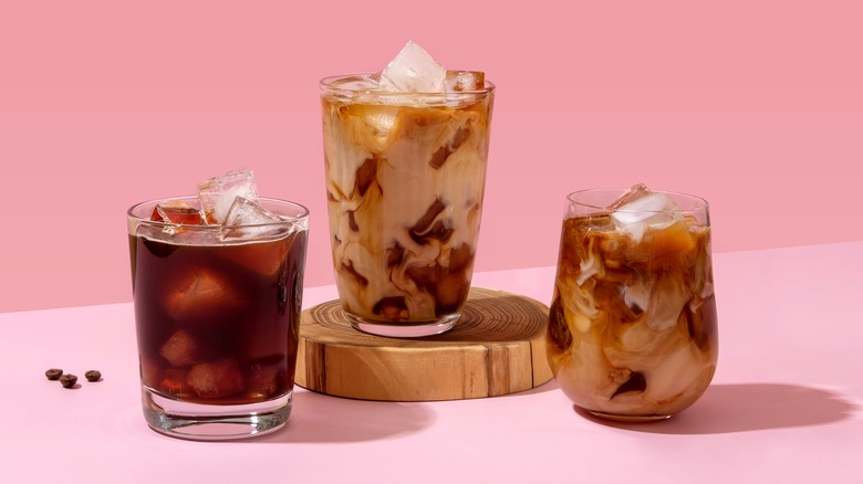 iced coffee and ice lattes 