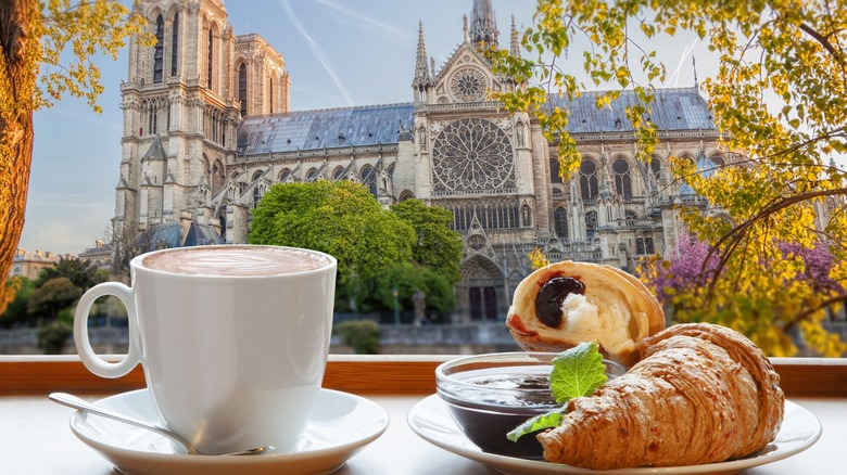coffee and croissant in France