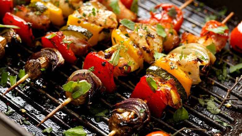 grilled vegetable skewers