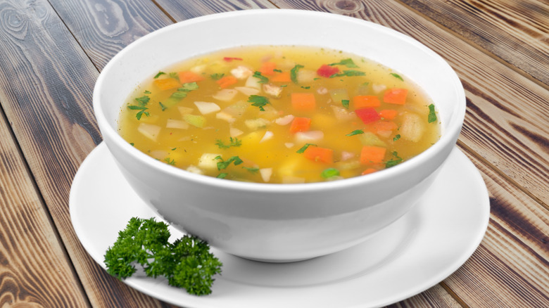 bowl of vegetable soup