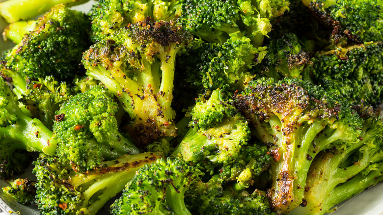 Broccoli with seasoning