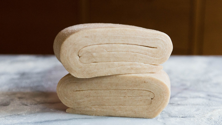 Laminated pastry dough