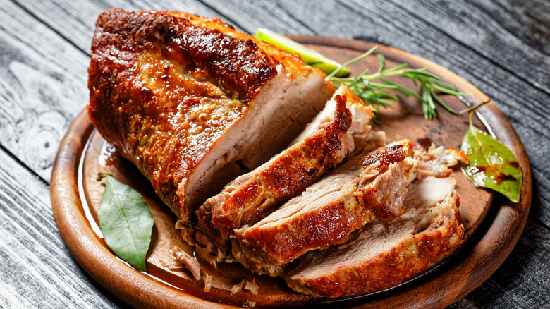 Roast pork loin