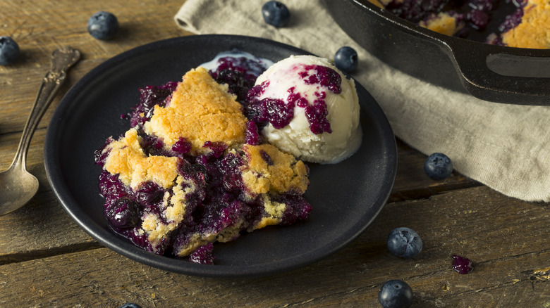 Blueberry cobbler