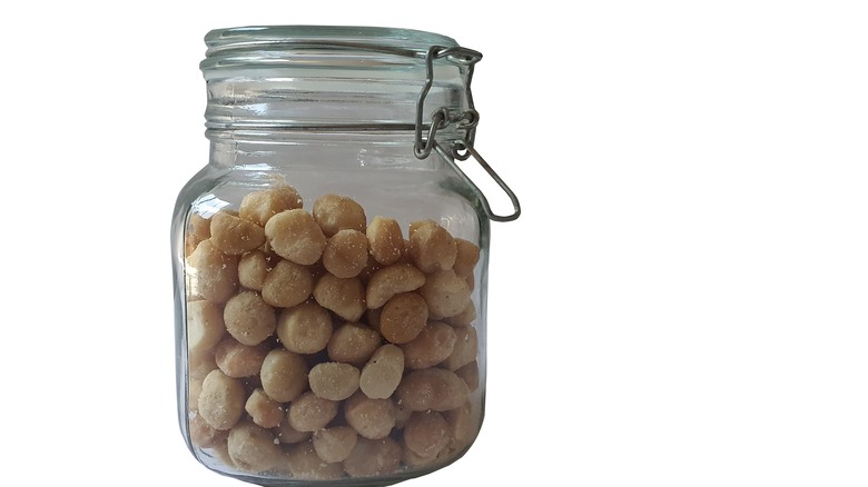 Nuts in airtight container