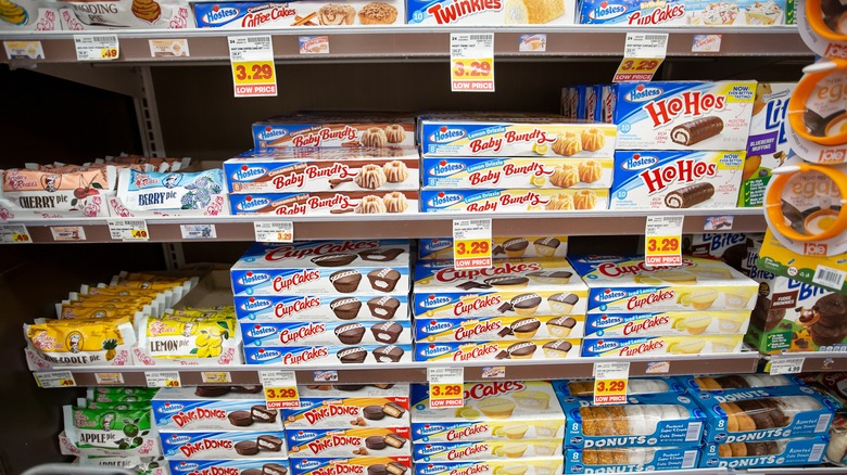 hostess products on shelf