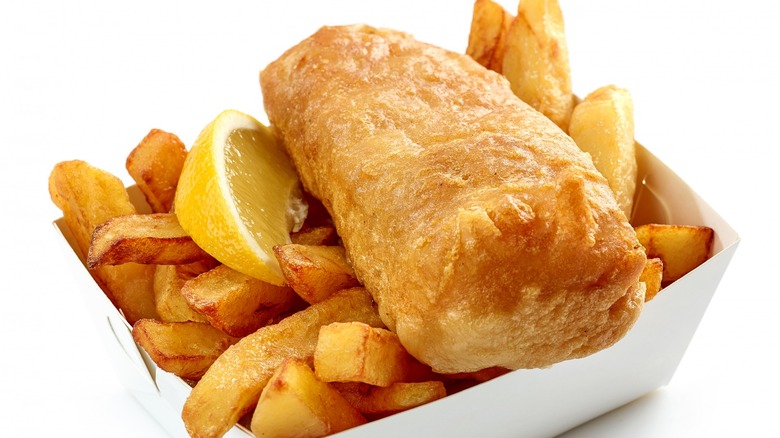Classic British fish and chips