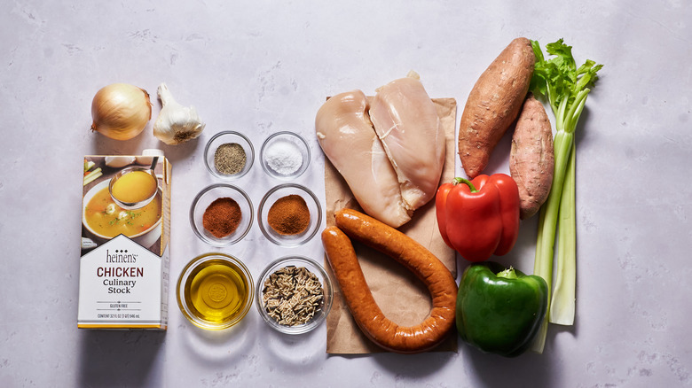 ingredients on a table