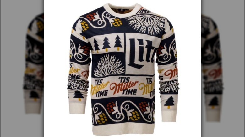 Miller Lite ugly sweater 