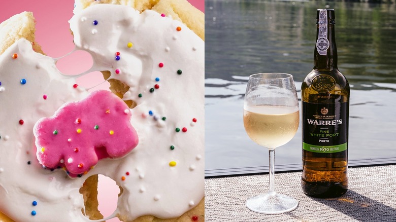 Crumbl Circus Cookie with Warre's White Port