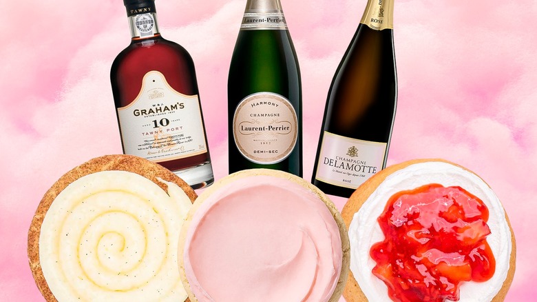 Three Crumbl cookies and wine pairings