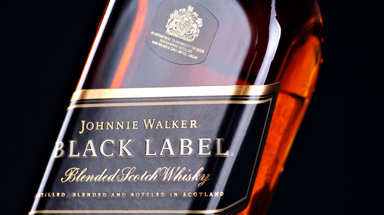 bottle of Johnnie Walker Black
