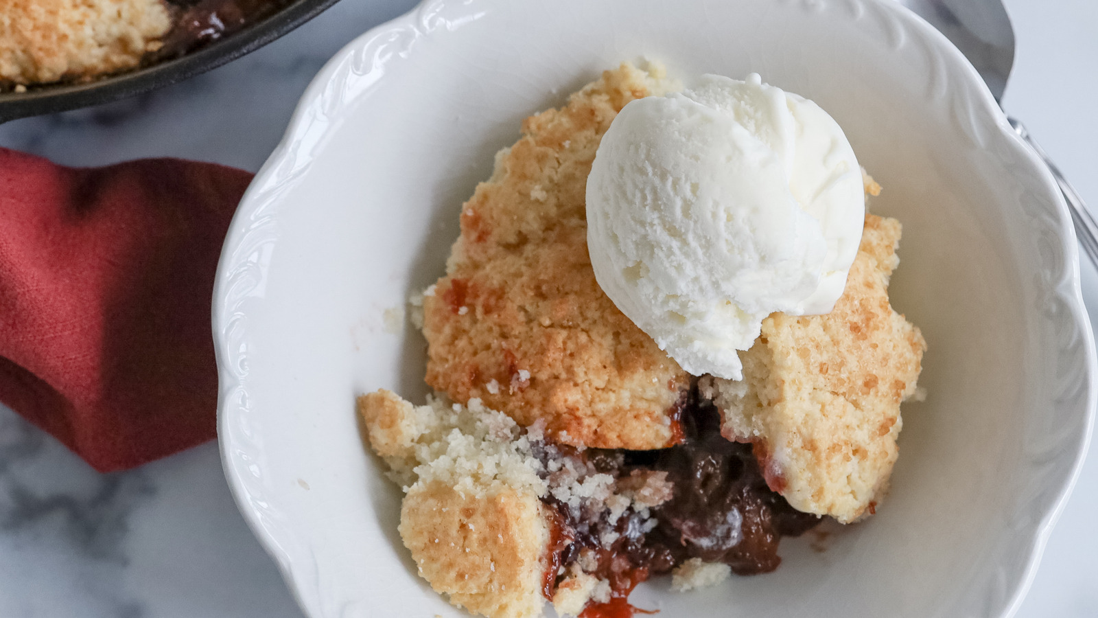 Winter-Spiced Plum Cobbler Recipe