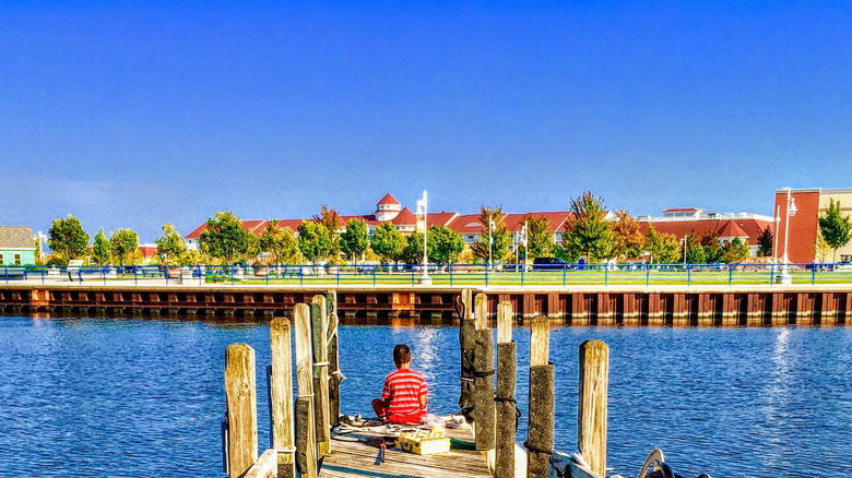 Sheboygan, Wisconsin dock and waterway