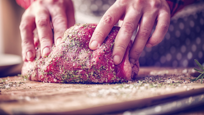 Seasoned steak