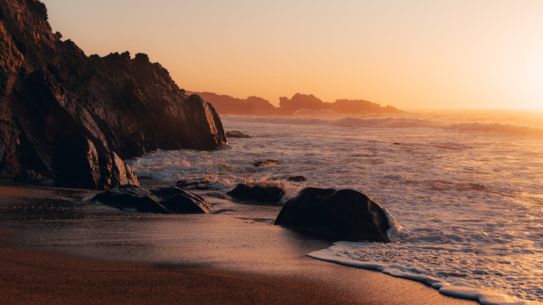 sunset on beach