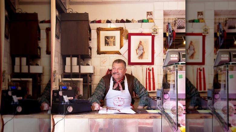 Dario Cecchini in his butcher shop