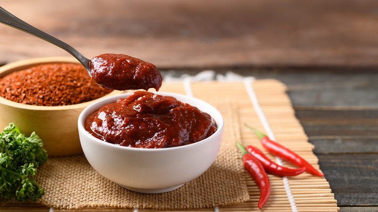 Bowl of gochujang paste