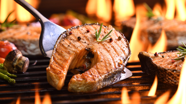 grilled salmon