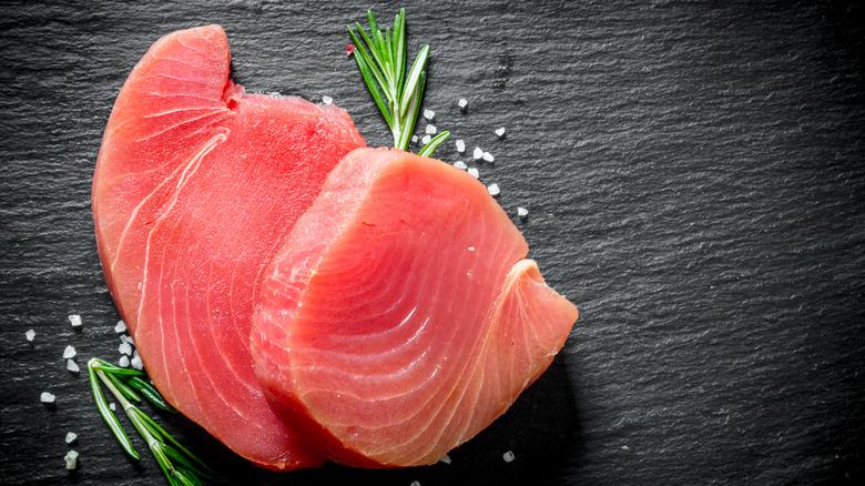 fresh raw tuna