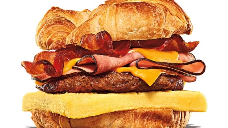 Burger King loaded croissant sandwich 