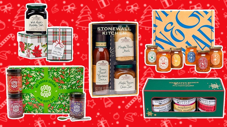 Variety of sauce and spread gift sets