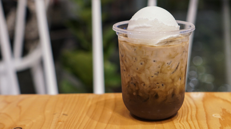 Ice cream coffee drink