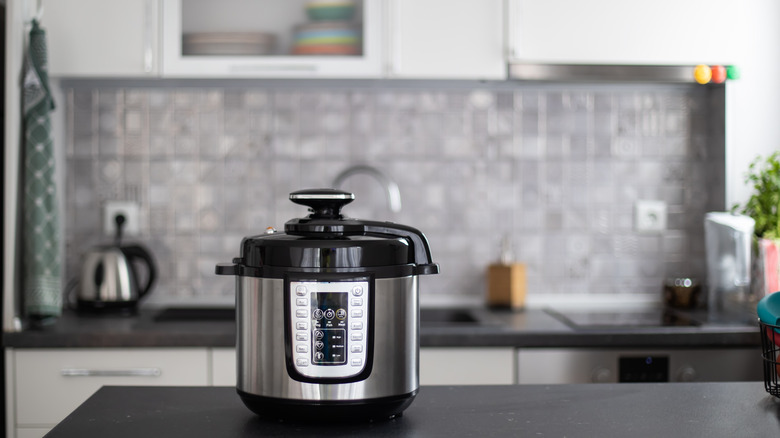 Rice cooker in a kitchen